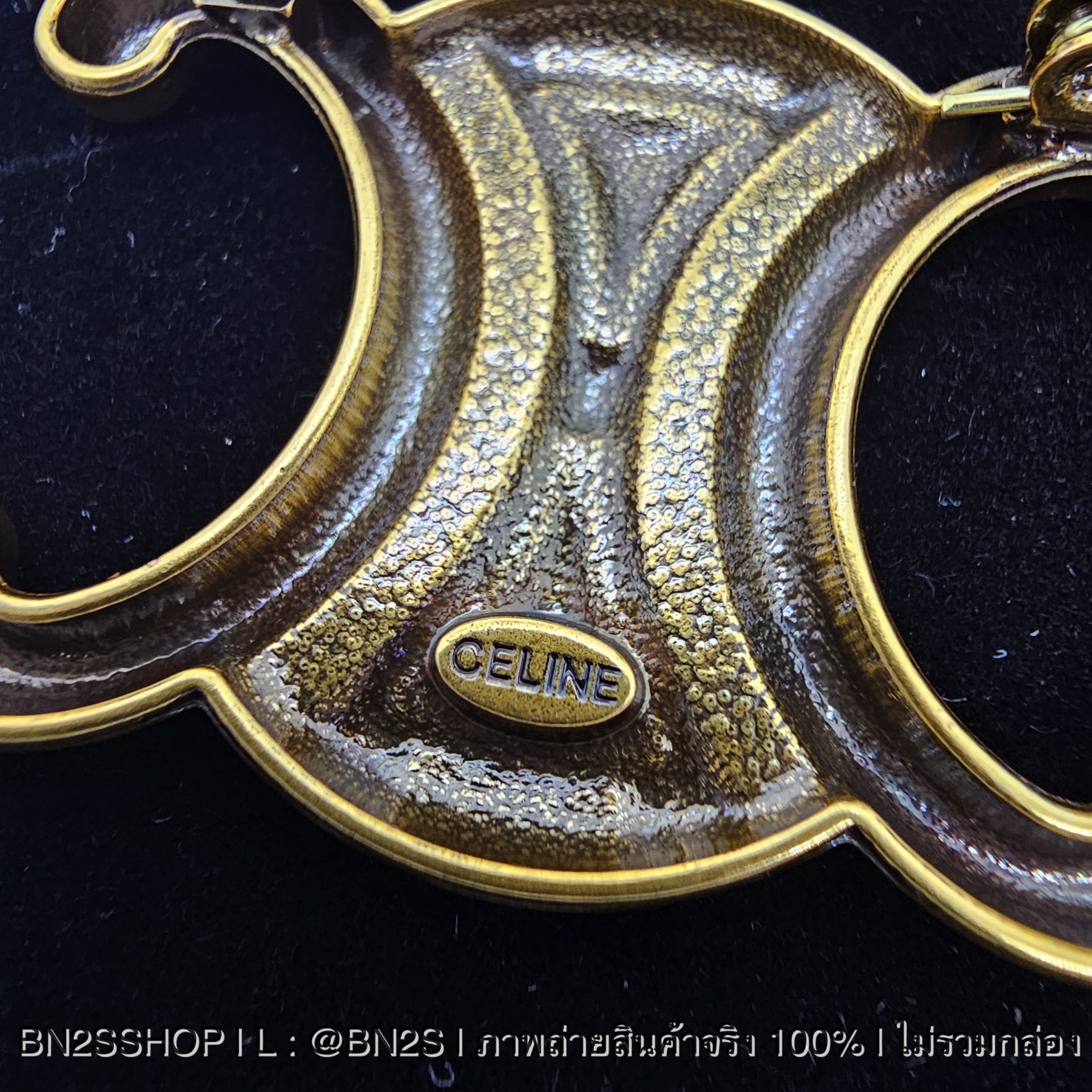CELINE LOGO BROOCH เข็มกลัดโลโก้ซีลีน อะไหล่ทอง
