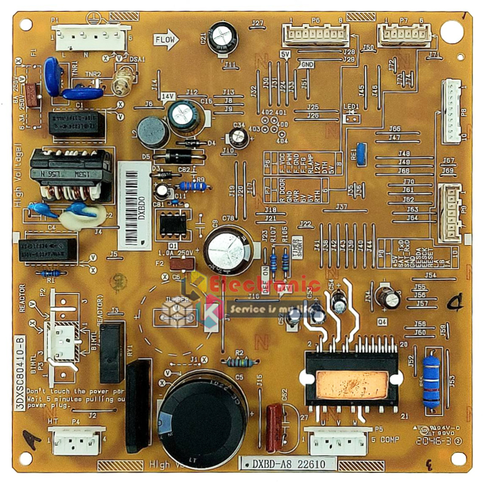 แผงบอร์ดตู้เย็นTOSHIBA(โตชิบา)รุ่น GR-A28KS*อะไหล่แท้*ใช้กับคอมเพรสเซอร์GMCC*สติ๊กเกอร์ที่ติดตัวไอซีที่ใต้แผงวงจรนี้ต้องเบอร์B141เท่านั้น
