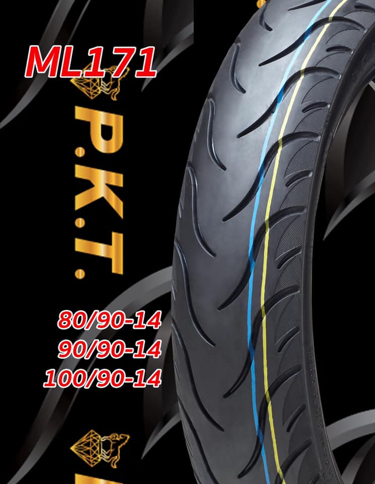 ยางนอก 100/90-14 PKT ML171 TL (ยางเรเดียล), ยางนอก PCX 125, PCX 150 ล้อหลัง