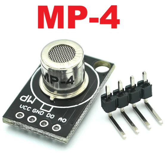 MP-4 เซ็นเซอร์ตรวจจับก๊าซที่ติดไฟได้ Combustible Gas Sensor MP4