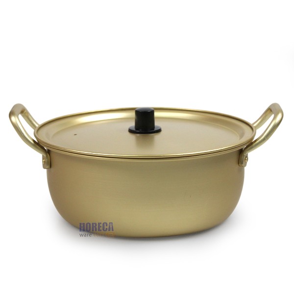 หม้อไฟเกาหลี สีทอง+ฝา 20ซม. โฟโฟ้