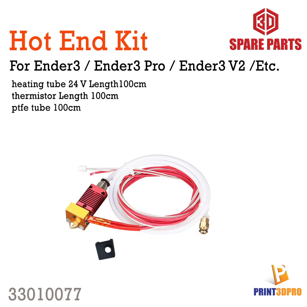 3D Spare Part Hot end Kit For Ender3 , Ender3 Pro , Ender3 V2 , etc 24V