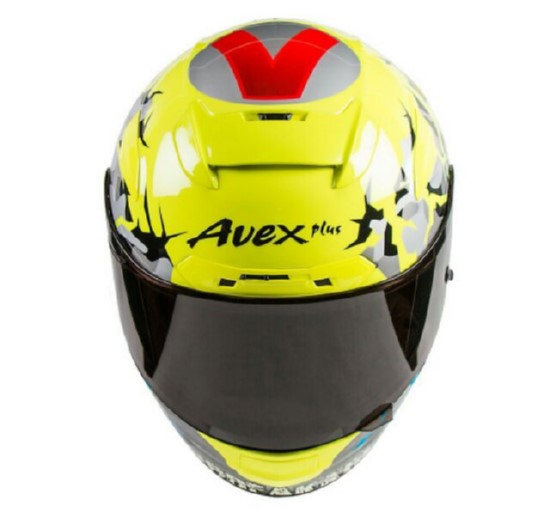 หมวกกันน็อค AVEX PLUS DIJIRO สีเหลืองลวดลาย