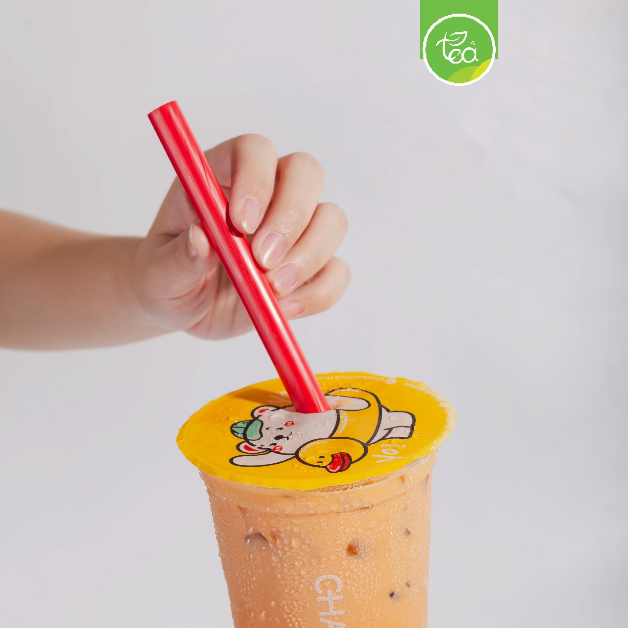 [12mm] หลอดดูดน้ำ สีแดง หลอด12มิล หลอดใหญ่ หลอดพลาสติก ทรงตรง ปลายแหลม ห่อฟิล์ม หลอดดูดไข่มุก 100เส้น/แพ็ค