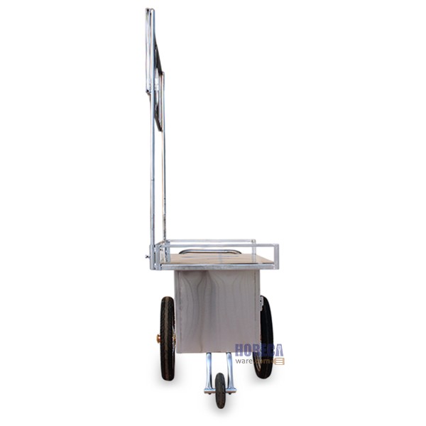 รถเข็นหุ้มรอบ 130ซม. กว้าง 70ซม. มีโครงป้าย ตรามอลรถเข็น