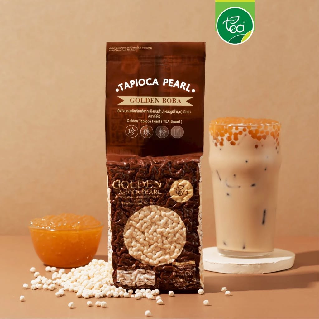 [ยกลัง] ไข่มุกทอง เม็ดเล็ก 1กก ไข่มุก ไข่มุกจิ๋ว เม็ดไข่ปลา สาคูเม็ดเล็ก สีน้ำผึ้ง ไข่มุกดิบ Bubble Tea ท็อปปิ้ง ชานมไข่มุก ตรา ทีอีเอ 18ถุง/ลัง