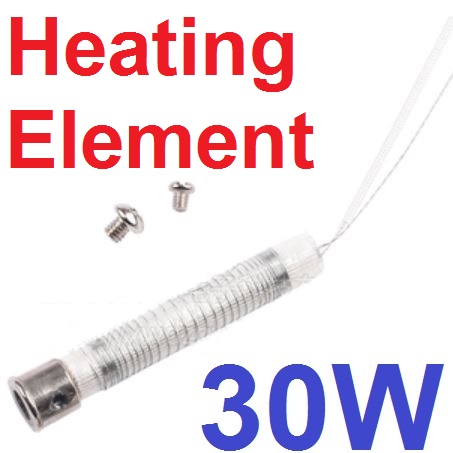 อะไหล่หัวแร้ง 220V 30W ขดลวดความร้อน constant temperature external heating type electric soldering iron core heater heating element