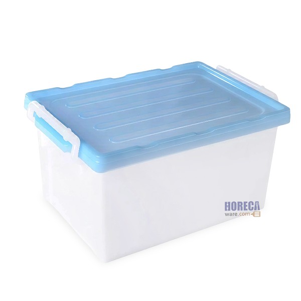 White opaque lid lock box, 18.7 liters, Sahachai Promotion