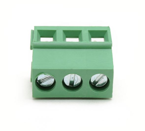 KF128-3P 5mm. Connector 3pin 300V 10A pcb Screw Universal Terminal block