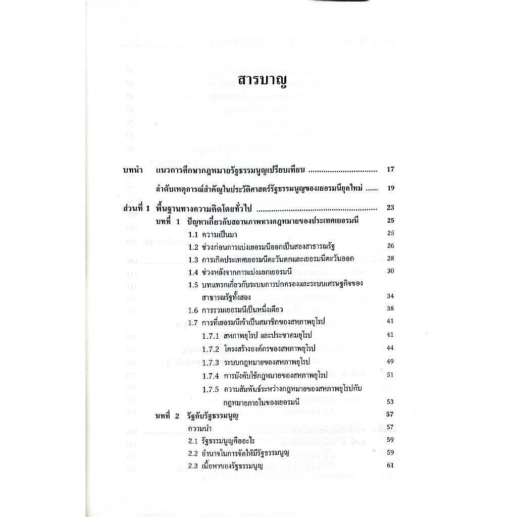 คำอธิบายกฎหมายรัฐธรรมนูญเปรียบเทียบ รัฐธรรมนูญของเยอรมนี /ศ.ดร.บุญศรี มีวงศ์อุโฆษ/พิมพ์ :มีนาคม 2568 ครั้งที่ 2