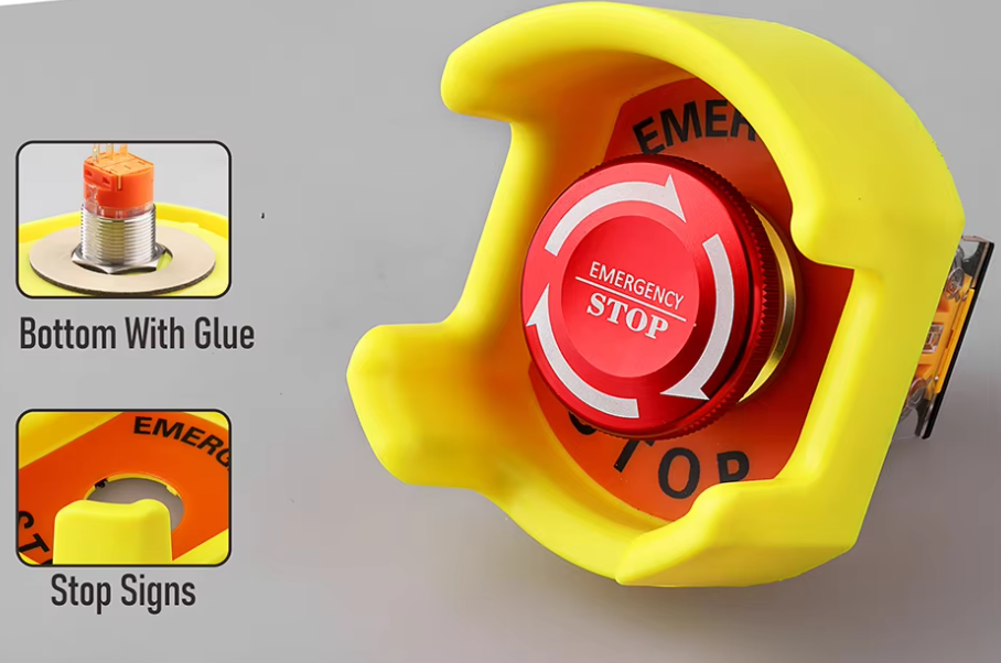 ฝาครอบป้องกันปุ่มหยุดฉุกเฉิน F22-12-22mm. Emergency Stop Protection Cover Switch