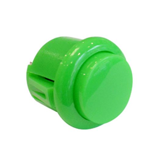 สวิตช์กดติดปล่อยดับ สีเขียว ขนาด 24mm button console micro switch arcade game ปุ่มกดเกม ตู้เกมอาเขต