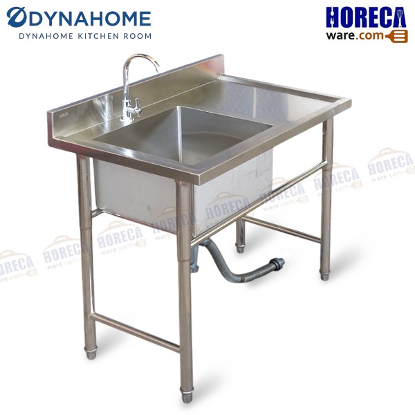 1 deep sink + right rest 100x60 cm. Dina brand