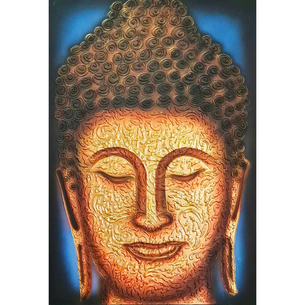 ภาพวาดหน้าพระ ภาพวาดติดผนัง ใช้ตกแต่งผนังห้อง เสริมมงคล รับทรัพย์ ภาพติดฝาผนัง ใช้ตกแต่งผนังห้อง ภาพแต่งร้าน E00046