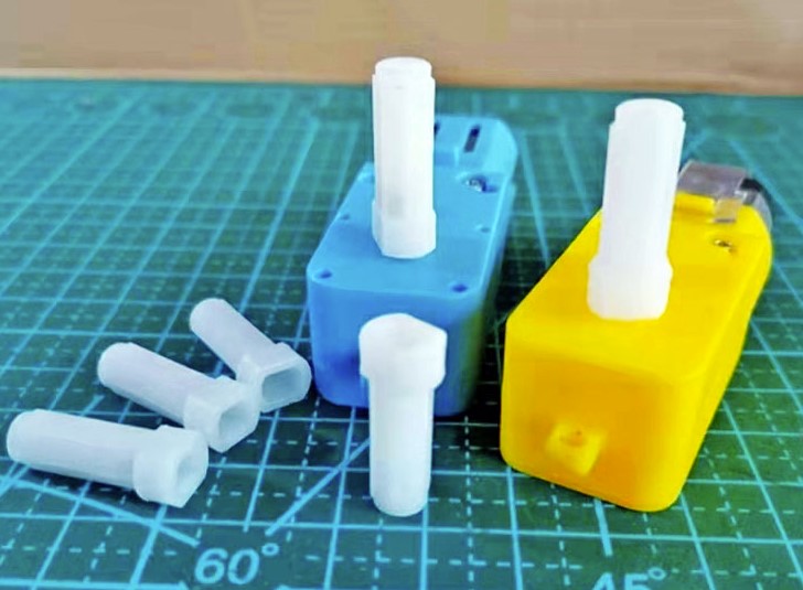 ล้อรถซ้ายและขวา 1 คู่ Yellow 60mm Mecanum Wheel Omni-directional TT Motor for Arduino Raspberry Pi DIY RC Toy Part ล้อยาง