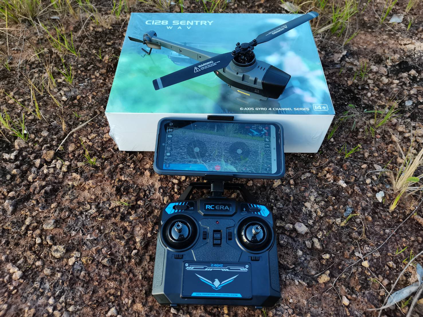 C128 SENTRY SPY DRONE FPV USA ยานบินสอดแนมสหรัฐอเมริกา ระบบ FPV WIFI ติดกล้อง HD 720P CAMERA รีโมทควบคุม 2.4 GHZ