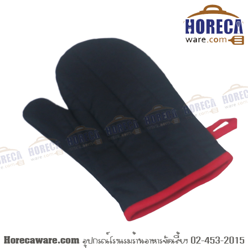 ถุงมือกันความร้อน พื้นดำ ฉนวนกันร้อน [bs-10304]
