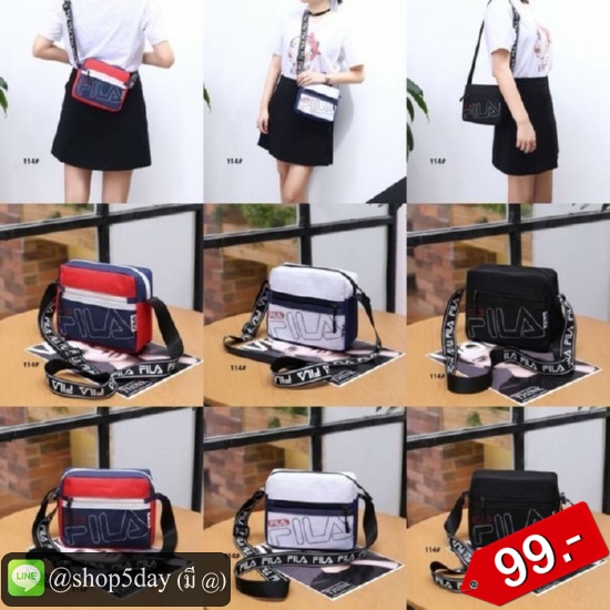 🔥กระเป๋าแฟชั่น สะพายข้าง Fila ฟิล่า No.flla 99-B