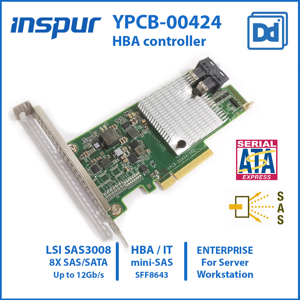 RAID CARD INSPUR YPCB-00424 LSI SAS3008 HBA SAS 12G for Enterprise Server Workstation