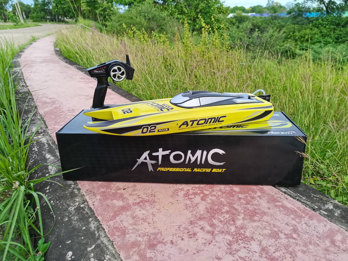 เรือบังคับวิทยุ VOLANTEX ATOMIC RC BOAT V792-4 3S BATTERRY ความเร็ว 70 Km/h ชุดพร้อมเล่น