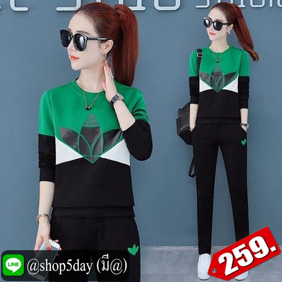 🔥 ชุดเซต 2 ชิ้น สุดเท่สไตล์กีฬา