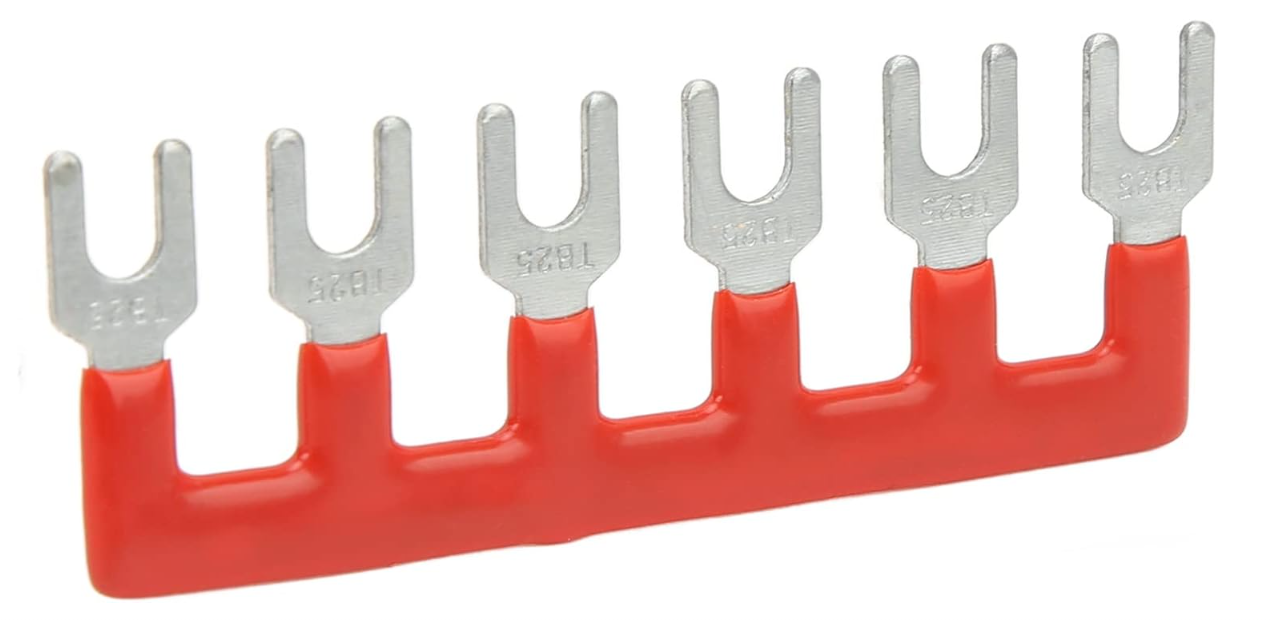 TB-2506 จั้มเปอร์ สำหรับเทอร์มินอลบล็อก 6 ช่อง Jumper Bar for Terminal Block 6 pin Connector Bar
