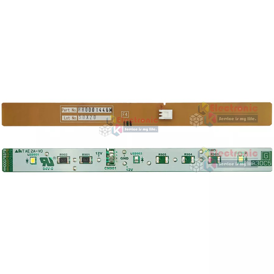 แผงบอร์ดหลอดไฟ LED (LED-LAMP-R) HITACHI(ฮิตาชิ) สำหรับรุ่น/R-V400PZ/R-VG400PZ/R-VG350PZ/R-V380PZ/R-V350PZ/R-W550PZ/R-V550PZ/R-VG450PZ/R-V510PZ/R-V450PZ/R-VG380PZ/R-VG550PZ/R-VG550PZ PTR-VG710P3*202 อะไหล่แท้