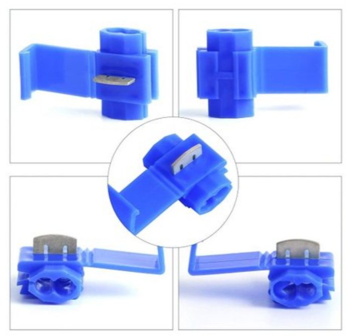 wire connector 0.75-2.5 sq.mm. non-destructive break-free wire splitter stripping-free plug-in terminal block
