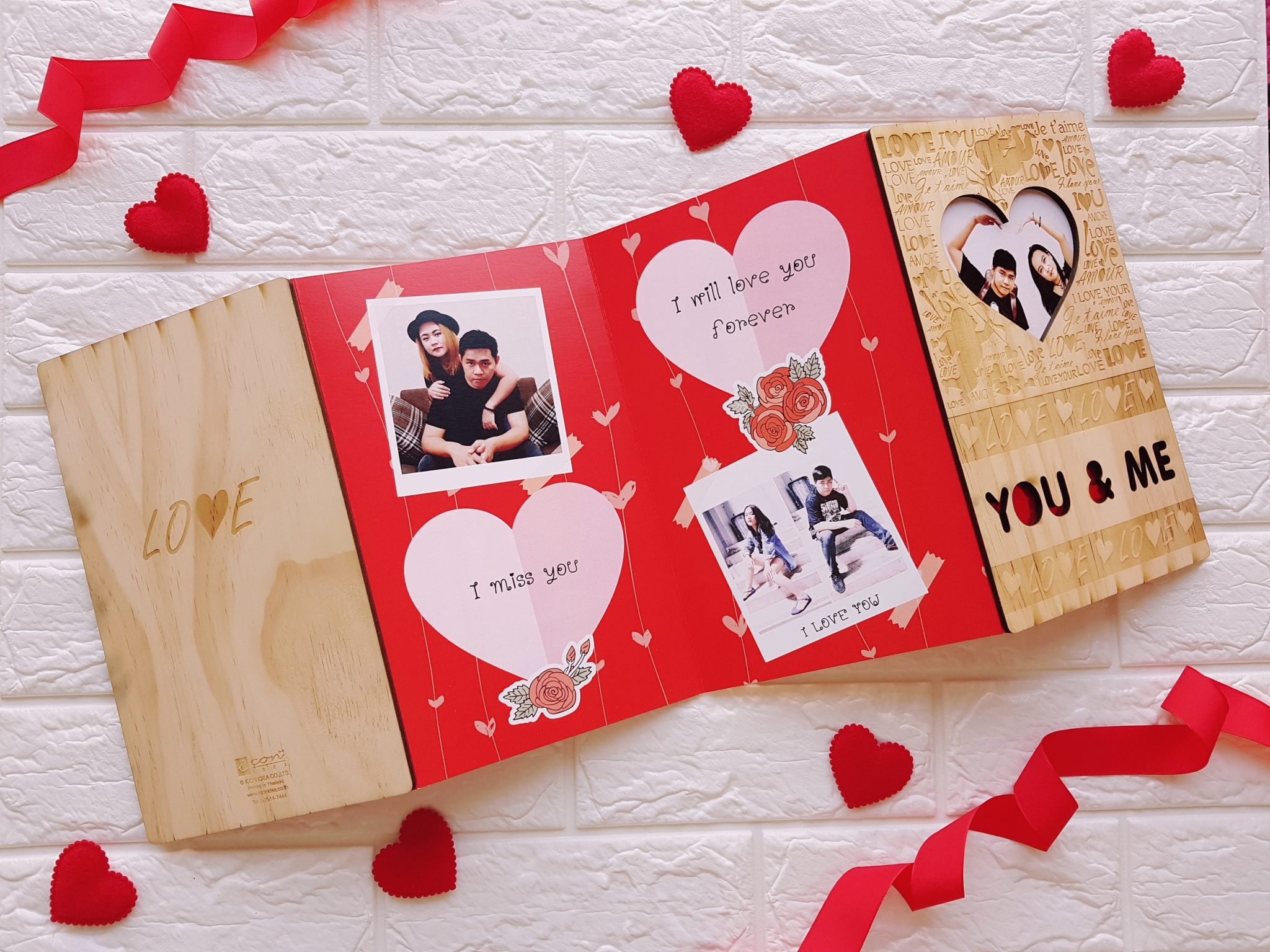 อัลบัมรูปปกไม้ ของขวัญสุดเท่