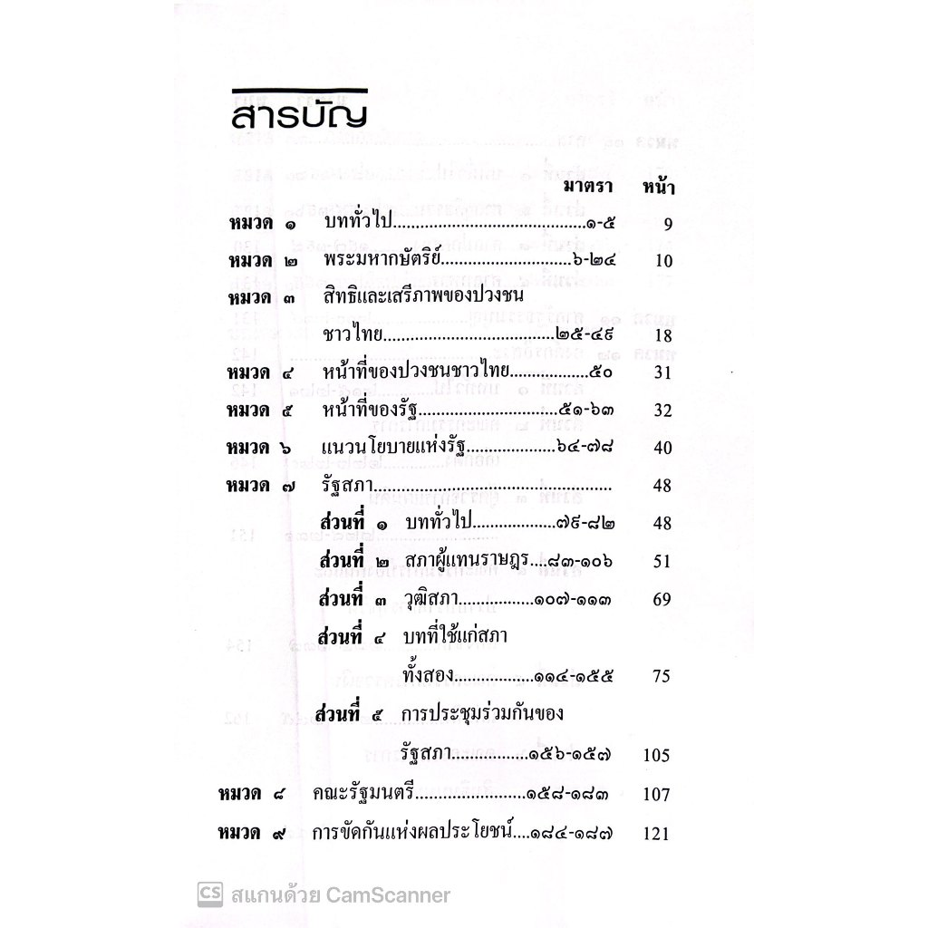 รัฐธรรมนูญ แห่งราชอาณาจักรไทย พ.ศ.2560 แก้ไขเพิ่มเติม (ฉบับที่ 1) พุทธศักราช 2564 (ขนาดกลาง A5 ปกอ่อน) JUSTICE GROUP