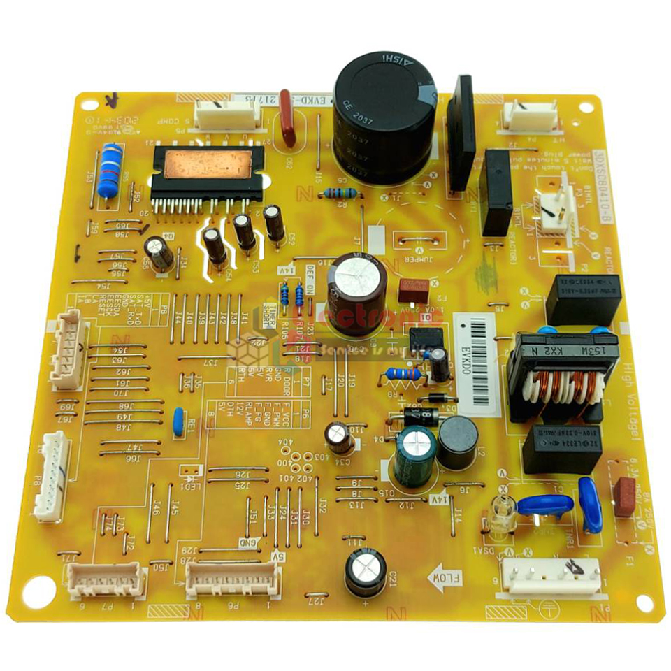 แผงบอร์ดตู้เย็นTOSHIBA(โตชิบา)รุ่น*GR-B31KU*อะไหล่แท้*ใช้ได้กับทุกรุ่นและเบอร์คอมเพรสเซอร์ที่ทางร้านระบุไว้(ชิปไอซีใต้บอร์ดเบอร์ B141และ 4530 )