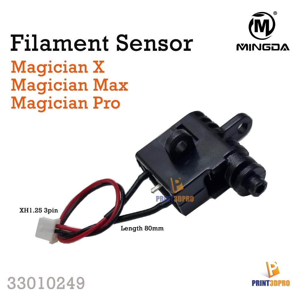 Mingda Part Filament Sensor Connector XH1.25mm 3pin L80mm For Magician X / Magician Max / Magician Pro 3D printer Part