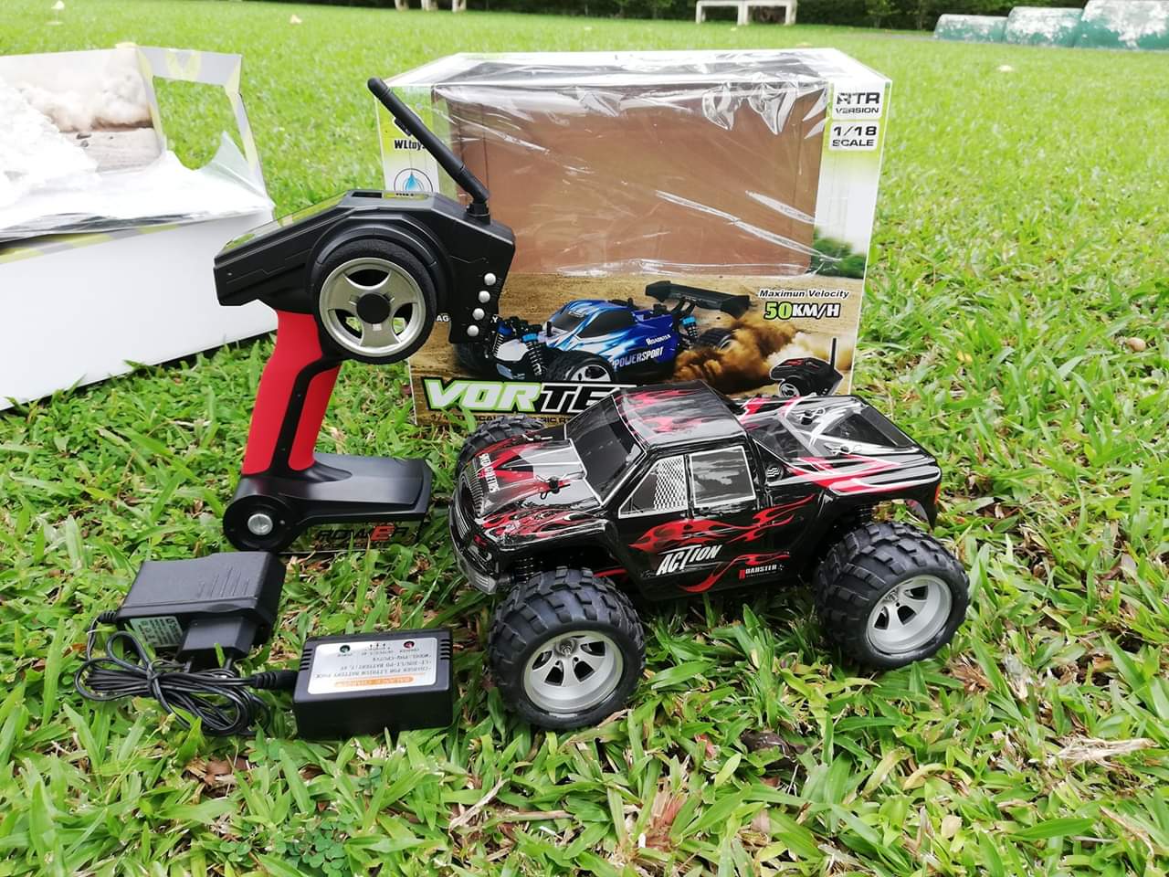 รถบังคับวิทยุ WLTOYS.A979Aขนาดสเกล 1/18 4WD 4X4 50KM.ชุดพร้อมเล่น
