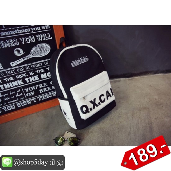 กระเป๋าเป้ Q.X.CAI กระเป๋าสะพายหลัง