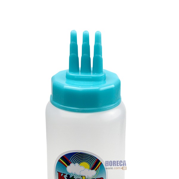 ขวดซอสใหญ่-สีใส 3รู กรีนแวร์