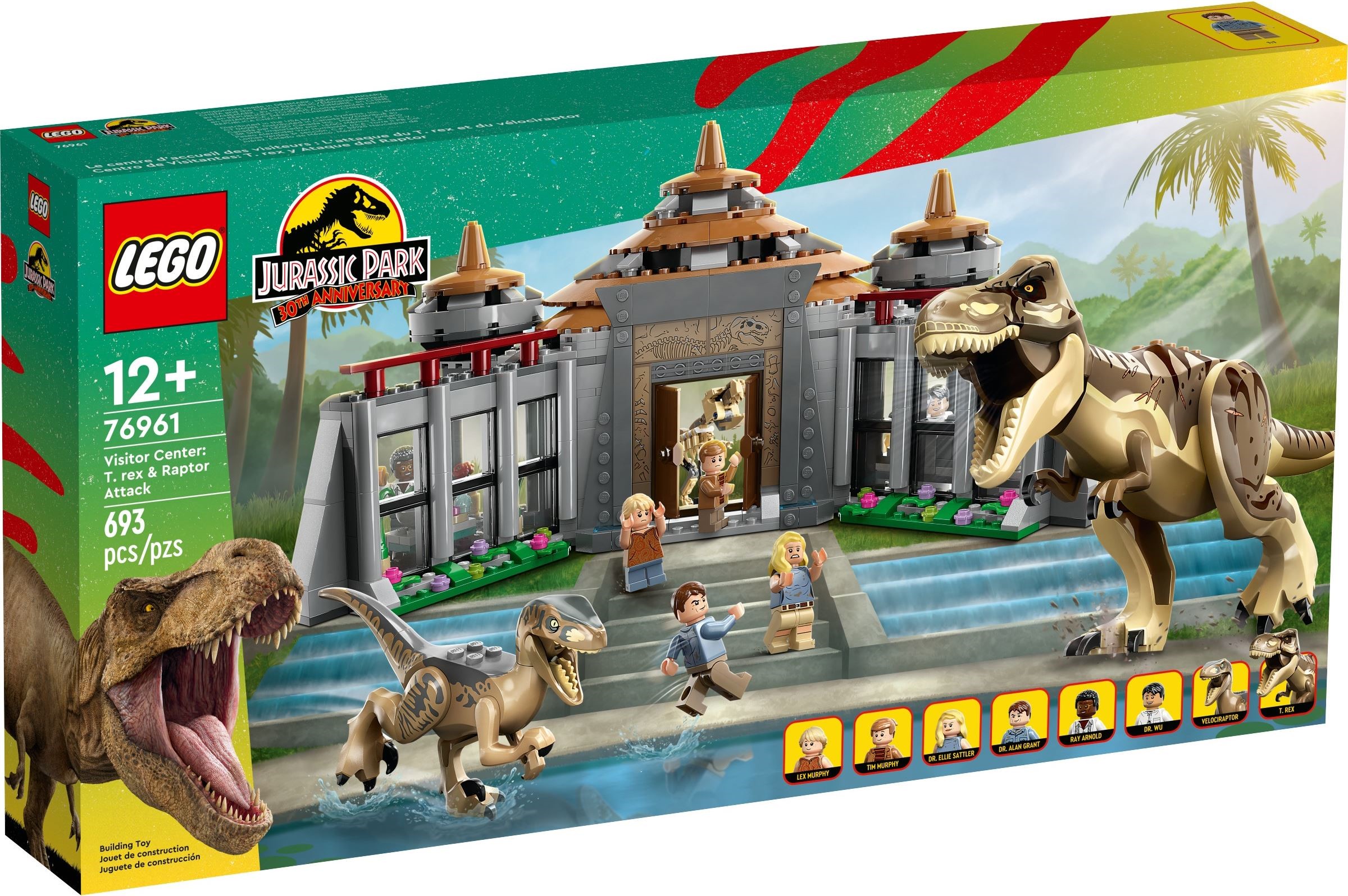 LEGO เลโก้ Jurassic Park 76961 Visitor Centre: T. rex & Raptor Attack