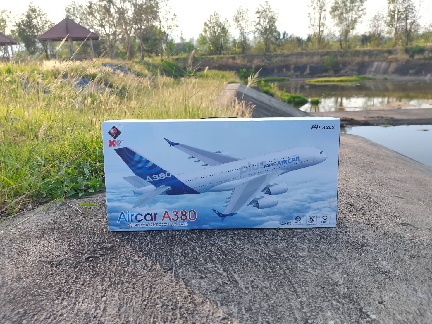 XK A120 AIR-BUS 380 เครื่องบินพาณิชย์ บังคับวิทยุ ระบบ 3CH ชุดพร้อมเล่น