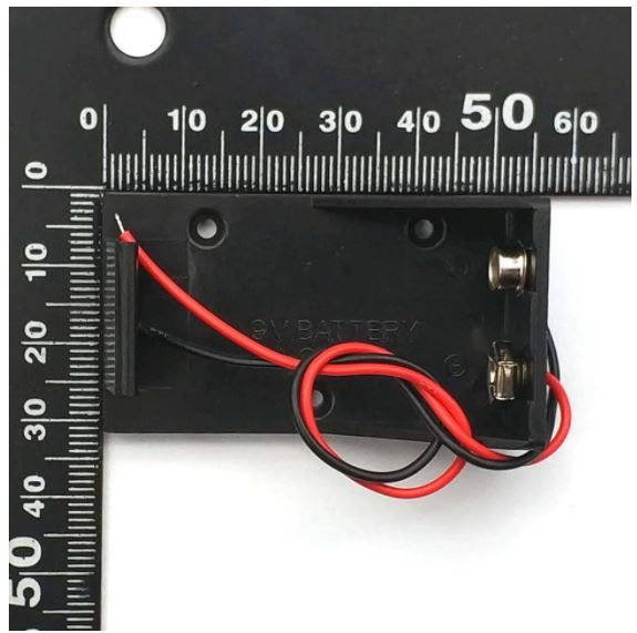รางถ่าน 9V Battery Clip Holder Case Box with Wire Leads DIY