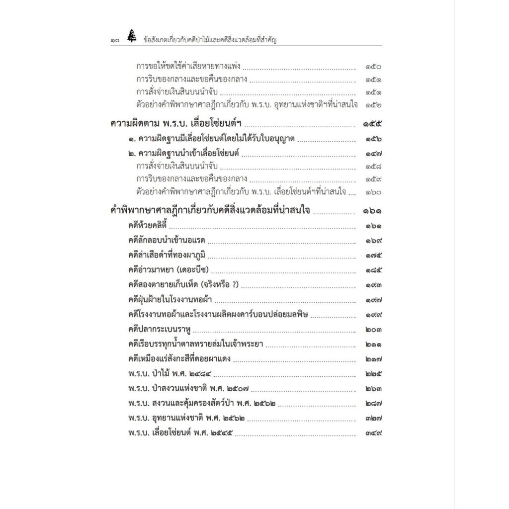 ข้อสังเกตเกี่ยวกับคดีป่าไม้และคดีสิ่งแวดล้อมที่สำคัญ / พิชัย เพ็งผ่อง (พร้อมตัวบท แนวทางการตีความ และ ฎีกาที่น่าสนใจ)