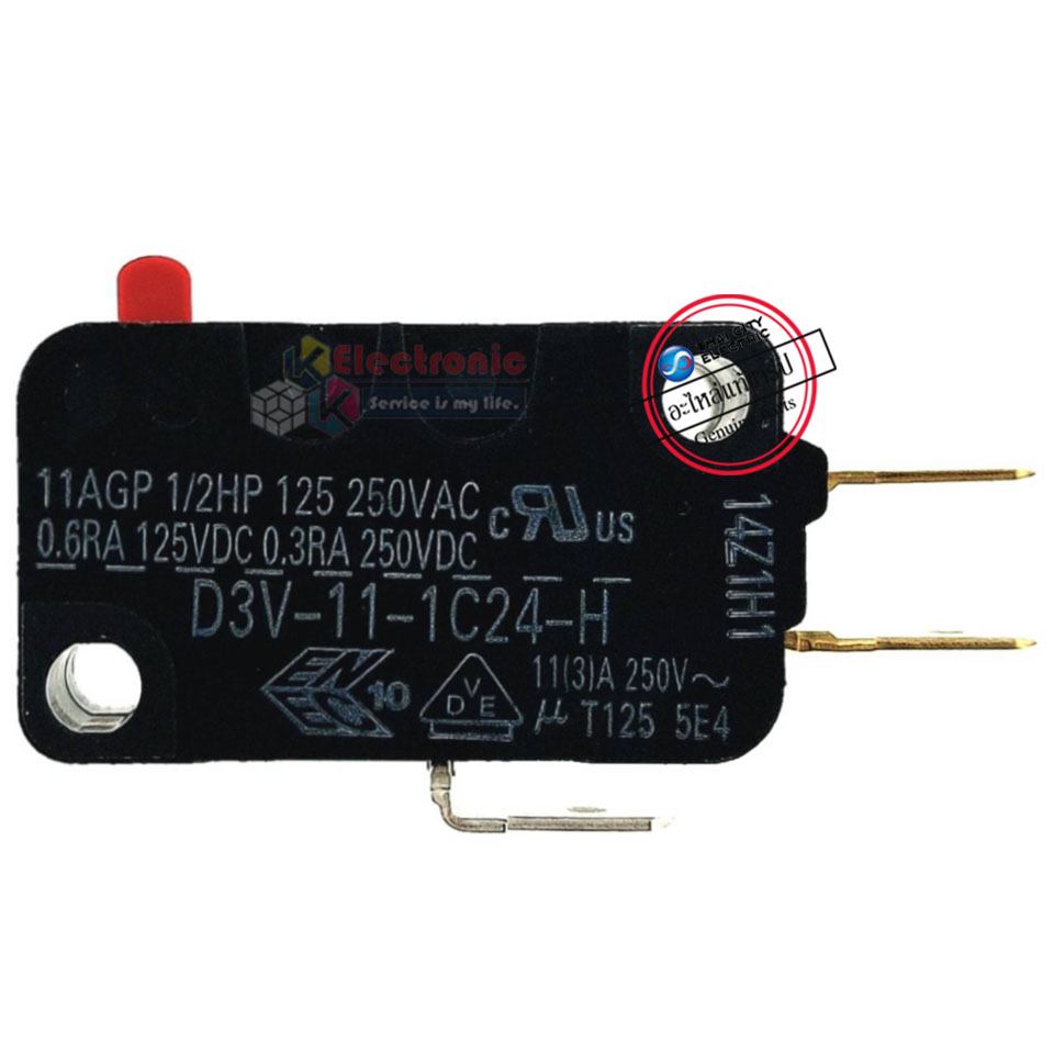 ไมโครสวิทช์หม้อหุงข้าวSHARP-ชาร์ป*อะไหล่แท้ตรงรุ่นใช้ได้กับทุกรุ่นที่ทางร้านระบุไว้ #อะไหล่หม้อหุงข้าวแท้SHARP #10E#11E#R18#R19#R23#19ET#A19ST