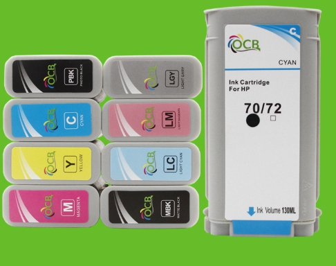 หมึกHP 70 130-ml Yellow DesignJet Ink Cartridgeเทียบเท่า