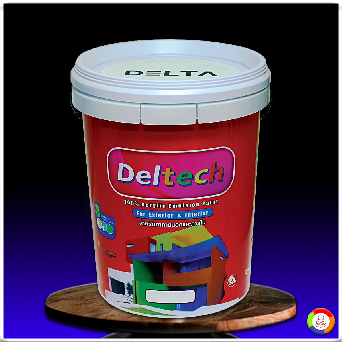 สีน้ำอะคริลิค เดลเทค (สำหรับภายนอก) Deltech 100% Acrylic Emulsion Paint For Exterior