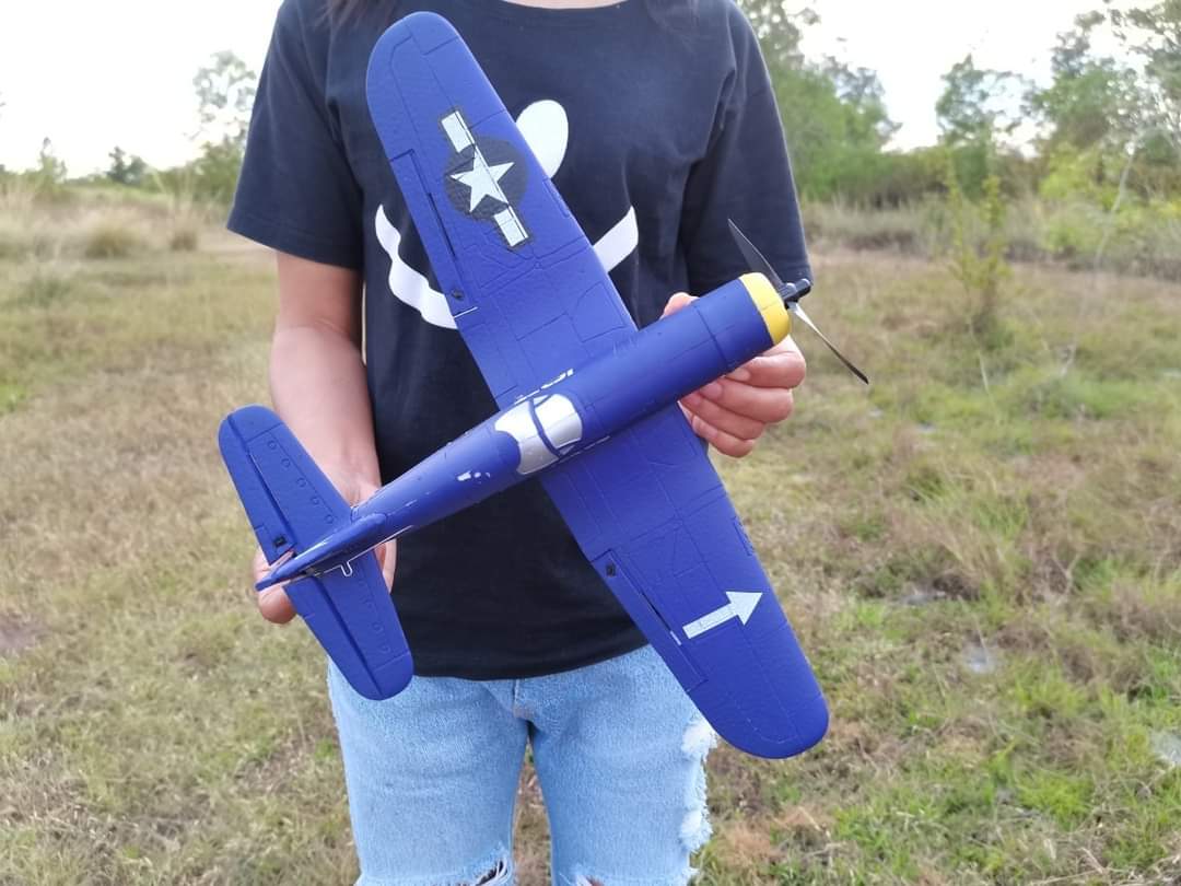 VOLENTEX RC F4U CORSAIR เครื่องบินบังคับวิทยุ 4CH 2.4 GHZ GYRO 6G ชุดพร้อมเล่น