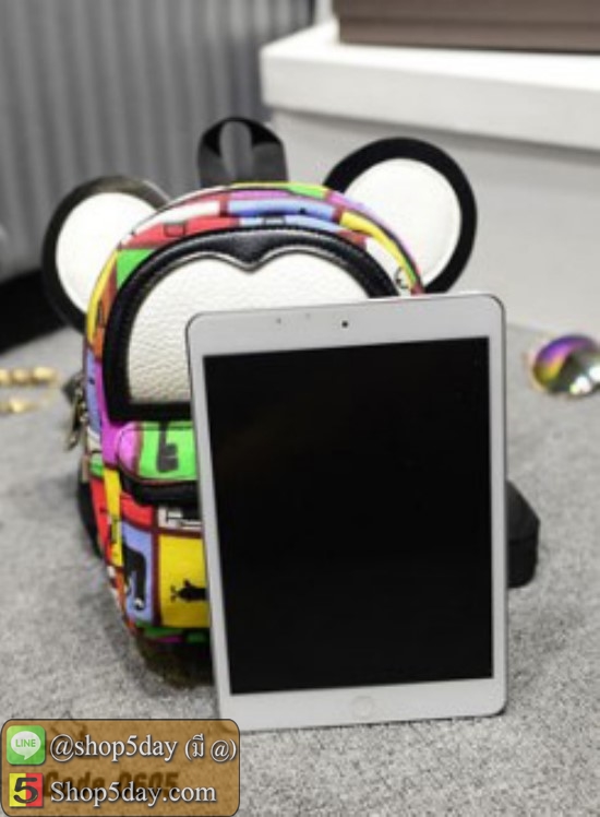 กระเป๋าสะพายผ้าใบ Mickey (ธงอเมริกัน)