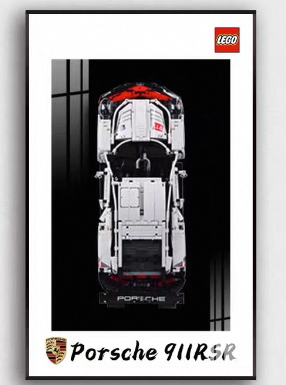 Display frame สำหรับ LEGO Technic 42096 เลโก้ Porsche 911 RSR