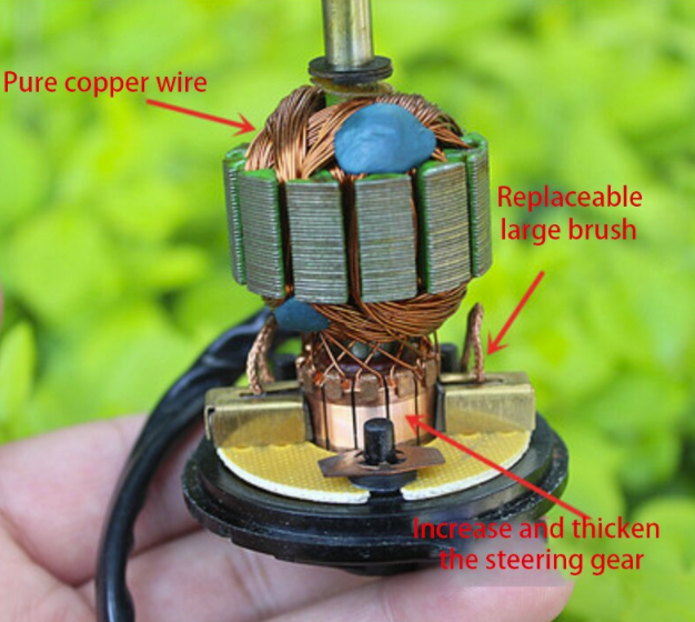 มอเตอร์พัดลม 12V 30W 5200 RPM Permanent Magnet DC Motor High Power High Speed Motor