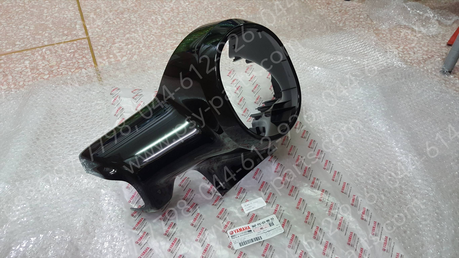 ฝาครอบแฮนด์-หน้า FAZZIO แท้ๆ สีดำเงา (033) BKF-F6143-00-33