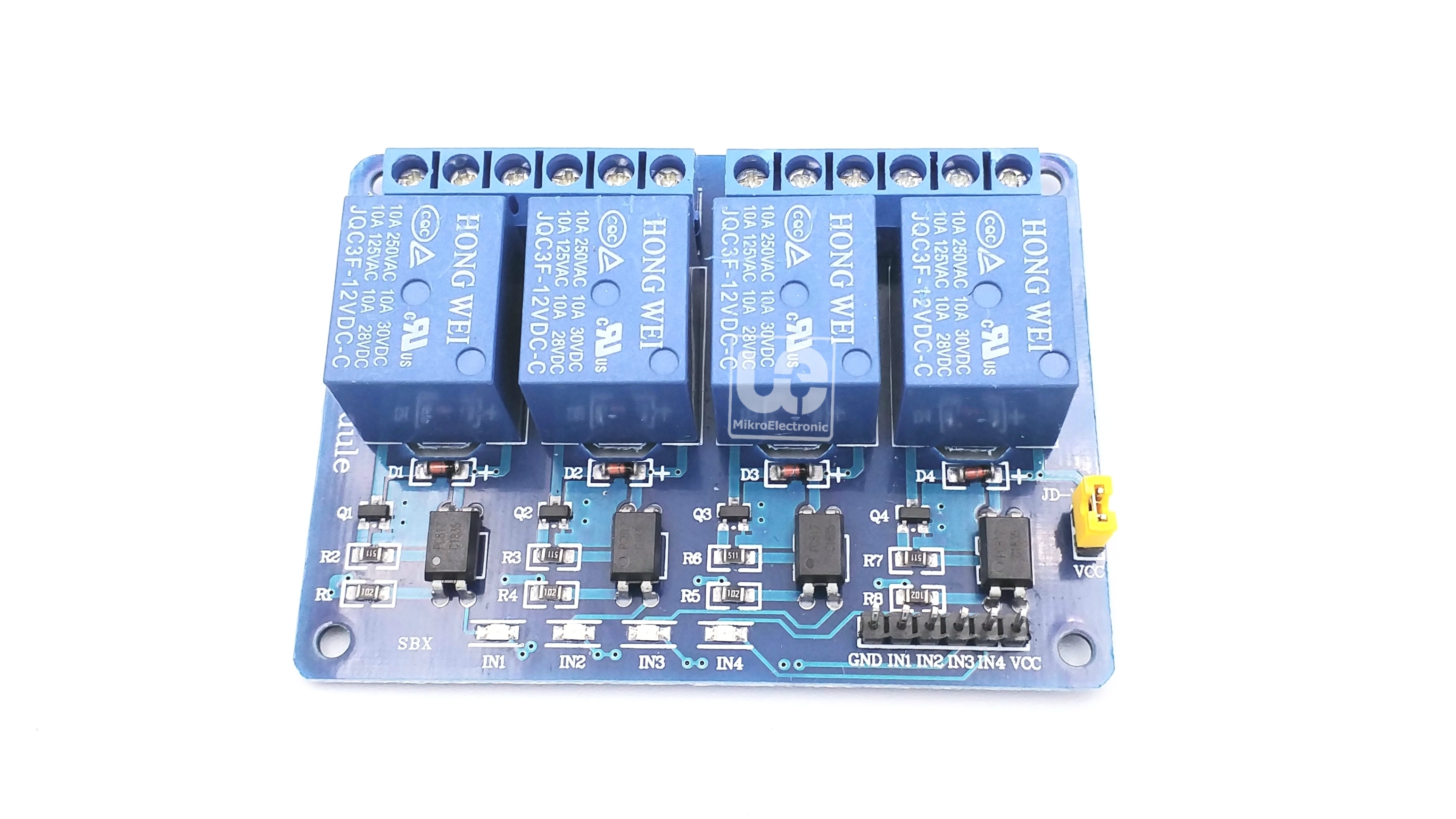 12V 4 Channel Relay Module With optocoupler For PIC AVR DSP ARM Arduino รีเลย์ 4ch