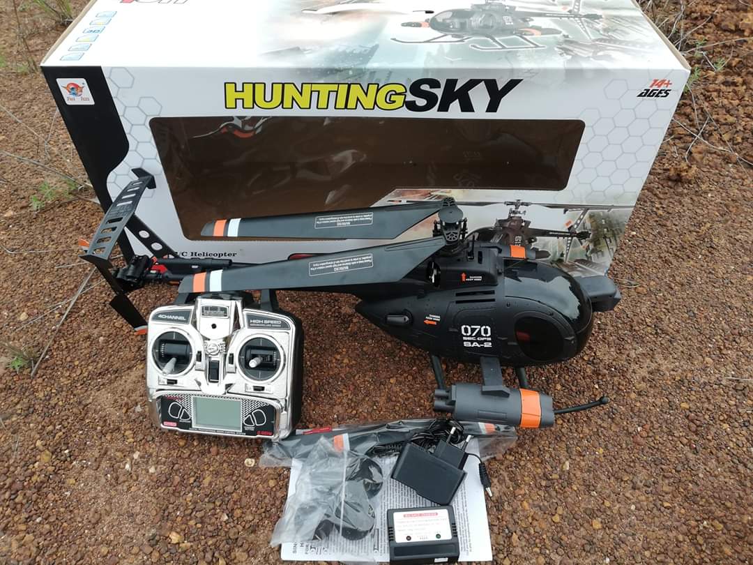 เฮลิคอปเตอร์บังคับวิทยุ FX070 Flybarless MD500