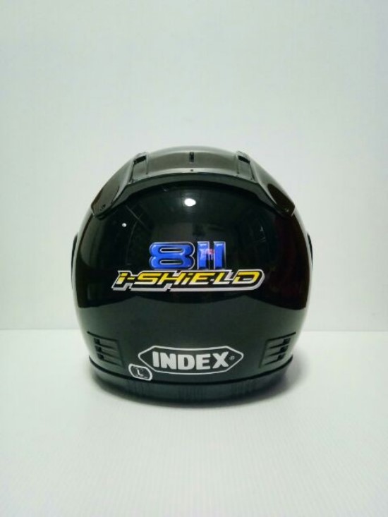 หมวกกันน็อค INDEX รุ่น 811 (i-shield) แว่นสองชั้น สีดำเงา